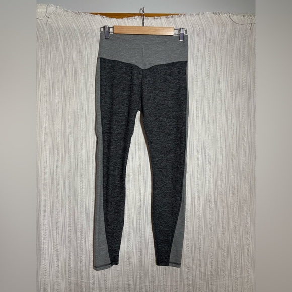 Fabletics Charcoal and Light Gray Leggings - Picture 1 of 4